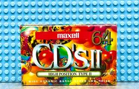 Maxell 902580229009 Cds Ii 64 Vs. Iv Type Blank Cassette Tape 1 Sealed