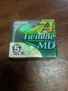 Maxell 902580246365 Md 5x Twinkle Green 74 Blank Mini Disc Brand New Sealed Five Pack