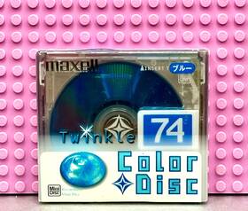 Maxell 902580251482 Md Twinkle Color Disc Blue 74 Blank Mini 1 Sealed