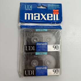 Maxell 902580404598 2 Pack Udi 90 Type I Blank Ausio Cassette Tales - New Factory Sealed Ud