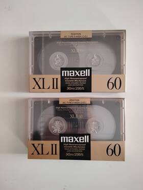 Cr02 Maxell 902580405038 2 Xlii 60 Minute Audio Cassettes Type Ii High Japan