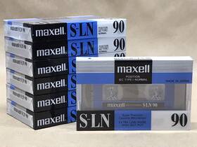 Maxell 902580407025 7x S-ln 90 Type I Blank Cassette Tape Lot 1 Early 80s Made In Japan