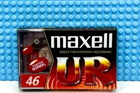 Maxell 902580428020 Ur 46 Vs. Vii Red/black Type I Blank Cassette Tape 1 Sealed
