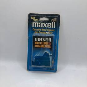A-450 Maxell Vintage A450 Dry Type Cassette Tape Head Cleaner Demagnetizer