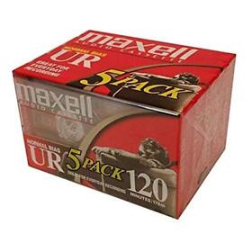 120us Maxell Audio Cassette Normal Bias Ur 120 Iec Type Eq Pack Of 5