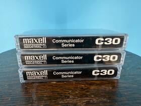 Com-30 Maxell Com-30/3 Professional 30 Minute Normal Bias Audio Cassette 3-pack