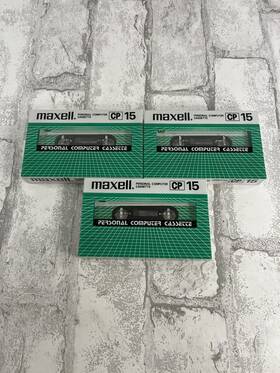 Cp-15 Maxell Personal Computer Tape Lot Of 3 Sealed New
