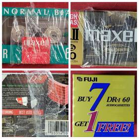 Maxell/fuji/tdk 60/dr-i 60/d-90/xl 19 Blank Cassette Tape Sealed Xlii 90 / Ur 60 Dr-i D-90