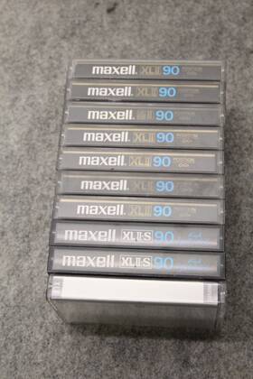 Ii-90-s Maxell Lot Of 10 Xl Ii And Xlii-s 90 Type High-bias Audio Cassette Tape