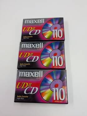 Ii-cd-110 Maxell New Sealed Lot Ud High Bias Type Ii Cassettes For Tape Deck