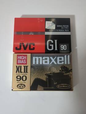 Ii90 Maxell Sealed Xl Ii90/jvc Gi 90 Blank Cassette Lot