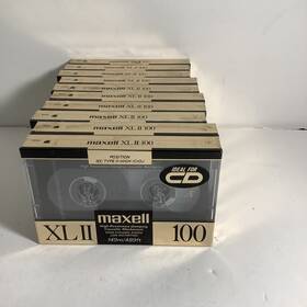 L51c Maxell J29c 10 Xlii 100 Blank Audio Cassette Tapes New Sealed Made In Japan
