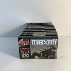 L45e Maxell Xlii-s 100 High Bias Type Ii Blank Audio Cassette Tapes 10 Pcs Japan