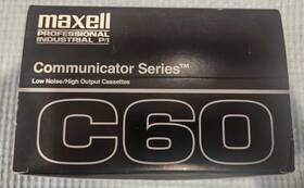 Ln-60s.is Maxell 116010 New 10 Ct Case Of Sealed C60 Communicator Series Blank Cassettes