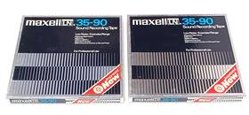 Ln35-90 Maxell 2 Vtg Ln 35-90 Low Noise Sound Recording Tape Reels
