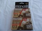 Maxell Lot Of 2 Audio Cassette Tape Xlii High Bias 110 Minutes New Unopened 025215136221