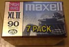 Maxell Lot Of 7 New Sealed Xlii 90 High Bias Iec Type Ii Audio Cassette Tapes 025215136375