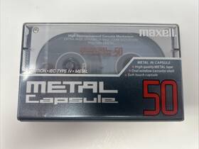 M-cp50 Maxell Metal Capsule 50 Audio Cassette Tape - New Sealed