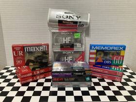 Hbsii90 Maxell Memorex Rca Sony Blank Audio Cassette Tapes Mixed Lot Of 11 Sealed