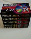 Maxell New Udii High Bias Audio Cassette Tapes 74 Minutes Lot Of 5 Sealed 025215128813