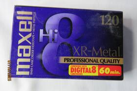60-minute Maxell P6-120xr Xr-metal Hi8 120 Digital 8mm Camcorder Video Tape New Sealed