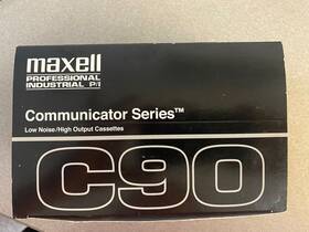 019373-03 Maxell Pn#019373-03 Professional Industrial Communicator Series C90 Cassettes Brand New