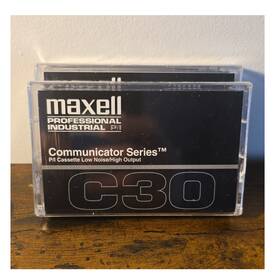 019376-03 Maxell Pn Communicator Series C30 Cassette Tape 30 Min Recordable