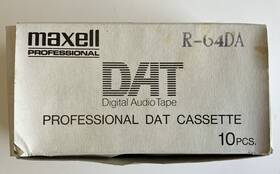 R-64da Maxell Box Of 10 Professional Dat Digital Audio Tape Cassettes