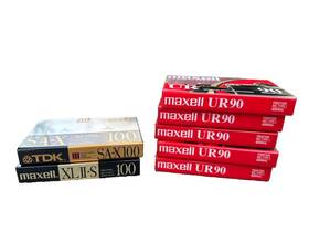 Sax100minute Maxell Lot Of Maxwell Ur 90 And Blank Audio Cassette New
