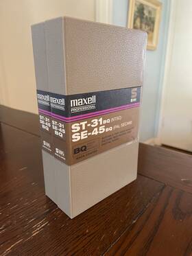 St-31 Maxell Se-45 Pro Ntsc Pal-secam Svhs Tape 3