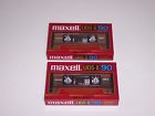 Maxell Set Of 2 New Sealed Uds-ii 90 Cassette Tape Japan Printed In Usa 025215128219