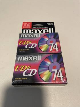 Udii-cd74 Maxell Ud Ii Cd 74 Min Audio Cassette Tape