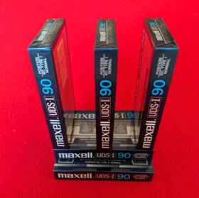 Udsi90 Maxell Uds-i 90 Minute Type I Sealed Blank Audio Cassette Tape Nos Lot Of 5