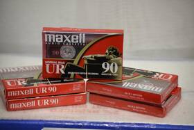 Ut90 Maxell 5 Blank Audio Cassette Tapes Brand New Sealed