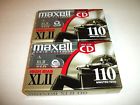 Maxell Xlii 110 Minute Audio Cassettes Both New Factory Sealed Ship Fast 025215136313