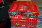 Maxess Maxell Audio Cassette Tapes Normal Bias 24 Pack New 90 Minutes Each 025215104251
