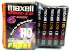 Maxwell New Sealed 6 Pack Maxell Udii Cd 110 Cassette Tape Case Logic Storage 025215901898