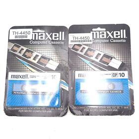 Th-4450 Maxwell Personal Computer Blank Cassette 2 Pack Cp10