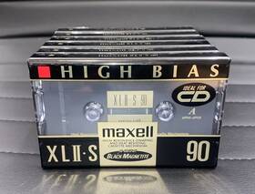 Xllls90 Maxwell Casette Tape High Output Black Magnetite Sealed Pack Of 7
