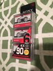 Mc-90 Mc-microcassette-90-minutes-mins-cassettes-sixpack Sony Micro Cassette Min Audio Tape For Voice Recorder New