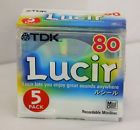 Md-lu80x5n Tdk Pack Lucir Recordable Digital Audio Minidisc Japan 4902030059491