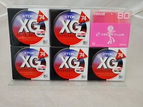 Md Mini Disk Tdk Xg Recordable 74 And Maxell 80 New Sealed Japan Import