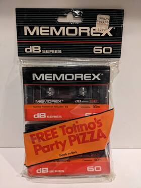 Memorex 007180906023 Vintage Blank Cassette Tapes 2 Pack Db Series 60 Tostinos