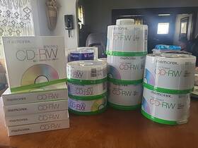 Memorex 034707034334 350 High-speed Cd-rw Compact Discs 12x 700mb 80 Minute Factory Sealed