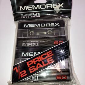 Memorex 071809023675 Vintage 2 Mrxi 60 Cassette Audio Tapes Blank New Made In Usa