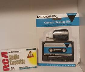 Memorex 071809052019 Vintage Cassette Head Cleaners And Rca Audio Tape 60min Sealed