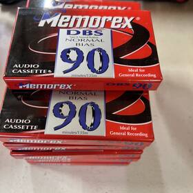 07180906004 Memorex Dbs 90 Cassette Tapes Lot Of 13 Type 1 Normal Bias 120 Eq Blank Sealed