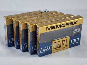 Memorex 071809090011 Drx 90 Digital Compact Cassette Lot Of 5 New/sealed