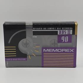 Memorex 071809200076 Hbs Ii 90 1993 Usa Type Blank Cassette Tape 1 Sealed