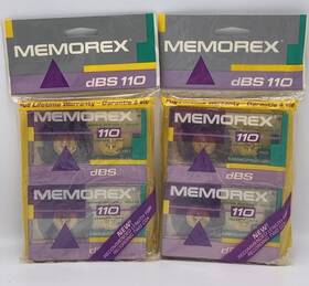 Memorex 071809224058 4 Hbs Ii 110 High Bias Blank Audio Cassette Tapes New Sealed- Packs Of 2